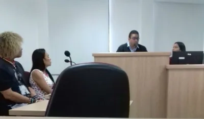 'El Pibe' Valderrama durante la audiencia. 
