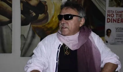 Zeuxis Pausias Hernández Solarte, conocido como Jesús Santrich, está en la Fundación Caminos de Libertad.