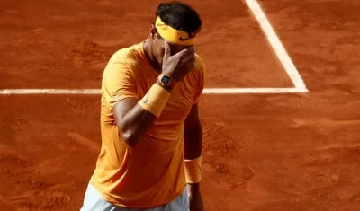 Rafael Nadal pasó un mal momento este viernes. 