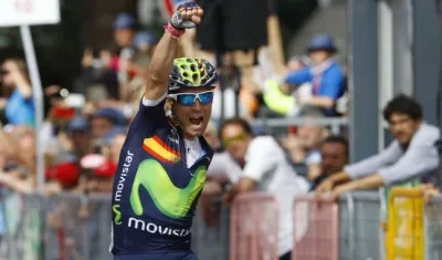Alejandro Valverde, ciclista español. 