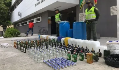 Este fue el decomiso de las autoridades en el barrio Las Nieves