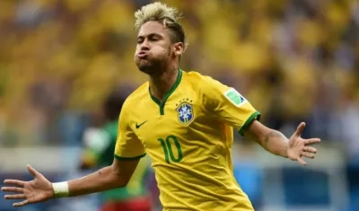Neymar, delantero brasileño. 