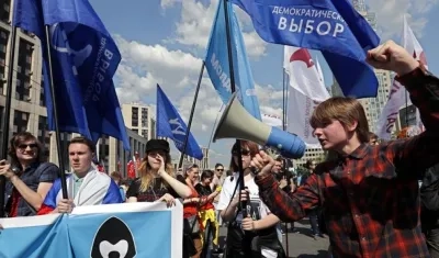 Imágenes de la protesta. 