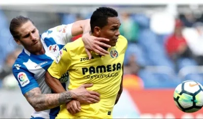 Carlos Bacca, delantero del Villarreal. 