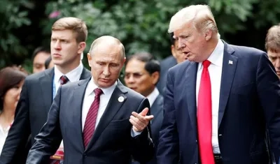 El presidente de Rusia, Vladimir Putin y su homólogo de Estados Unidos, Donald Trump.