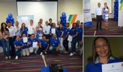 Ceremonia de entrega de certificados. 