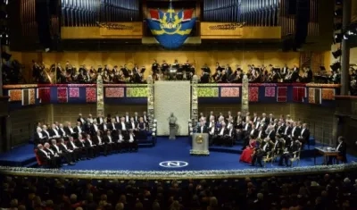 La sala real de la Academia Sueca.