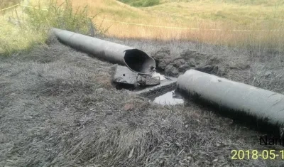 El atentado provocó la rotura de la tubería en zona de Pupiales, Nariño.