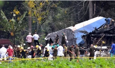 El avión se estrelló poco después de despegar del aeropuerto José Martí de La Habana (Cuba).
