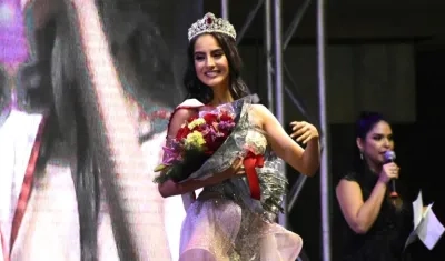 María Alejandra Vengoechea, tras la coronación.