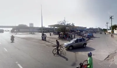 Lugar donde ocurrió el accidente.