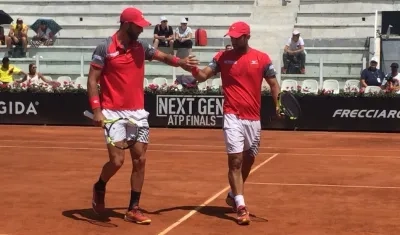 La pareja de Juan Sebastian Cabal y Robert Farah se impuso 3/6 6/4 10/4 sobre Sousa y Carreño.