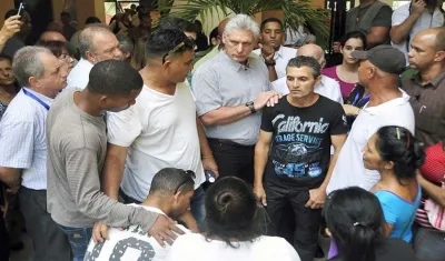 El presidente cubano, Miguel Díaz-Canel, expresó condolencias a las familias.