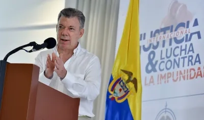 El presidente de Colombia, Juan Manuel Santos