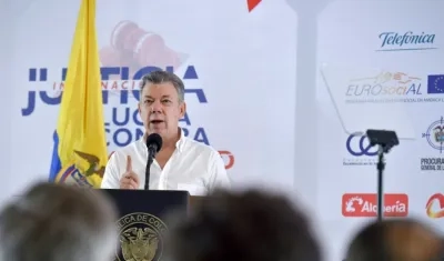 Juan Manuel Santos, presidente de Colombia.