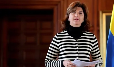 La canciller de Colombia, María Ángela Holguín