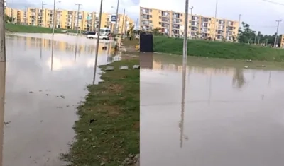 Así quedaron los acceso al conjunto residencial.