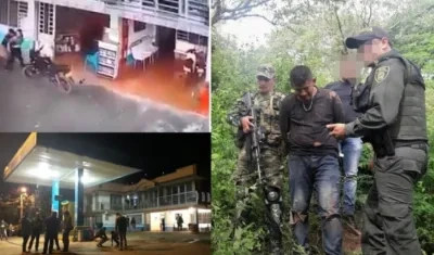 Lugar de los hechos y captura de los implicados.