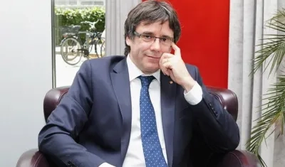 El expresidente catalán Carles Puigdemont posa en su residencia temporal de Berlín, en Alemania.