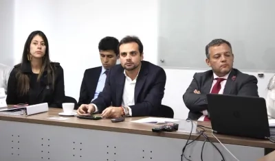 El Director de Cormagdalena Alfredo Varela presidiendo la audiencia.