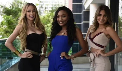  Angie Orozco, Atlántico; Danitza Estrada, San Andrés y  Luisa Fernanda Abisambra, Barranquilla.