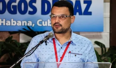 Sergio Marín, integrante de la Dirección de FARC Bogotá.