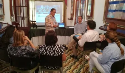 Encuentro de investigadores de ambas instituciones. 