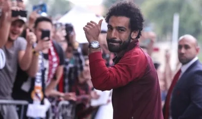 Mohamed Salah, jugador de Egipto. 