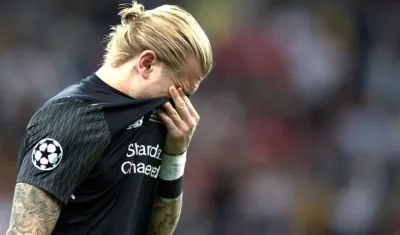 El alemán Loris Karius no pudo contener las lágrimas.