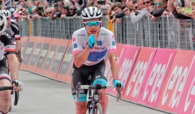 Miguel Ángel López, campeón de jóvenes del Giro de Italia. 