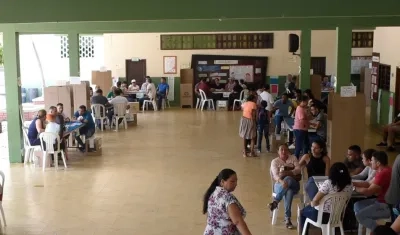 Así se vieron las urnas en Barranquilla. 