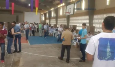 Así se ve el coliseo del colegio Bifi La Salle.