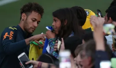 Neymar, delantero brasileño. 
