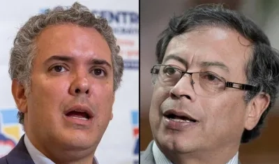 Iván Duque y Gustavo Petro.