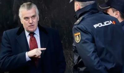 El extesorero del PP Luis Bárcenas, tras una de sus comparecencias en la Audiencia Nacional.