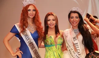 Esvetlana Servali de Rusia, Malka Devenish y Vacheva Ekaterina Emilova de Bulgaria.