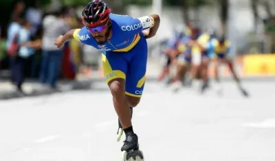Alex Cujavante, patinador barranquillero. 