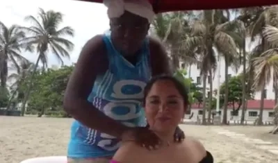 La masajista le cobró 450 mil pesos por 5 minutos de masaje.
