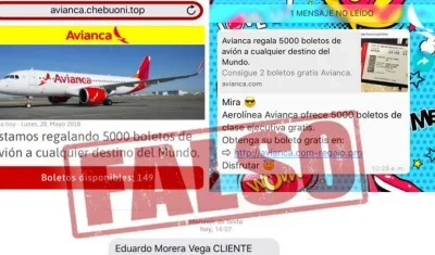 Así desmiente Avianca la promoción de los 5.000 pasajes a todo destino mundial.