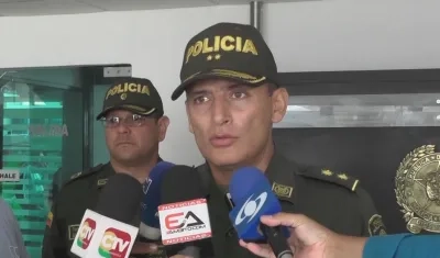 General Mariano Botero, comandante de la Policía Metropolitana.
