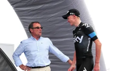 Bernard Hinault y Chris Froome. 