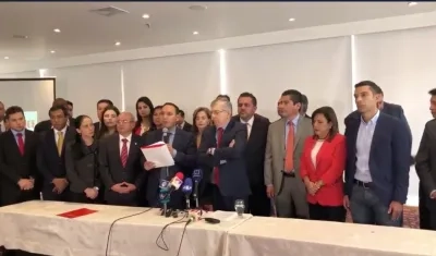 César Gaviria, jefe único del Partido Liberal.