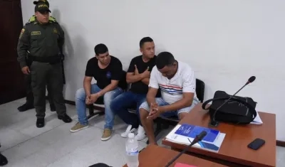  Kevin Andrés Blanco Corredor, Jesús David Narváez Martínez y Manuel Antonio Montenegro Cabarcas.