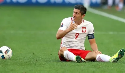 Robert Lewandowski, delantero polaco. 