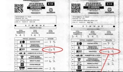 Dos de los formularios denunciados en redes sociales. 