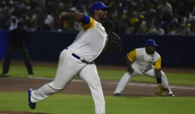 El lanzador barranquillero Randy Consuegra. 