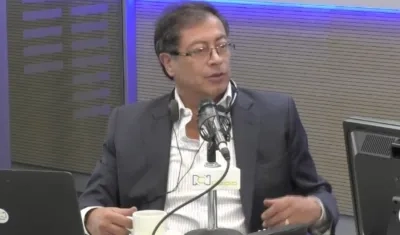 Gustavo Petro, candidato presidencial de la Colombia Humana.