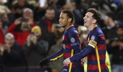 Lionel Messi y Neymar. 