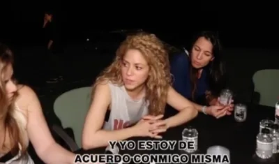 La cantante barranquillera Shakira.