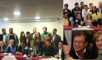 Imágenes del evento de adhesión a Gustavo Petro.